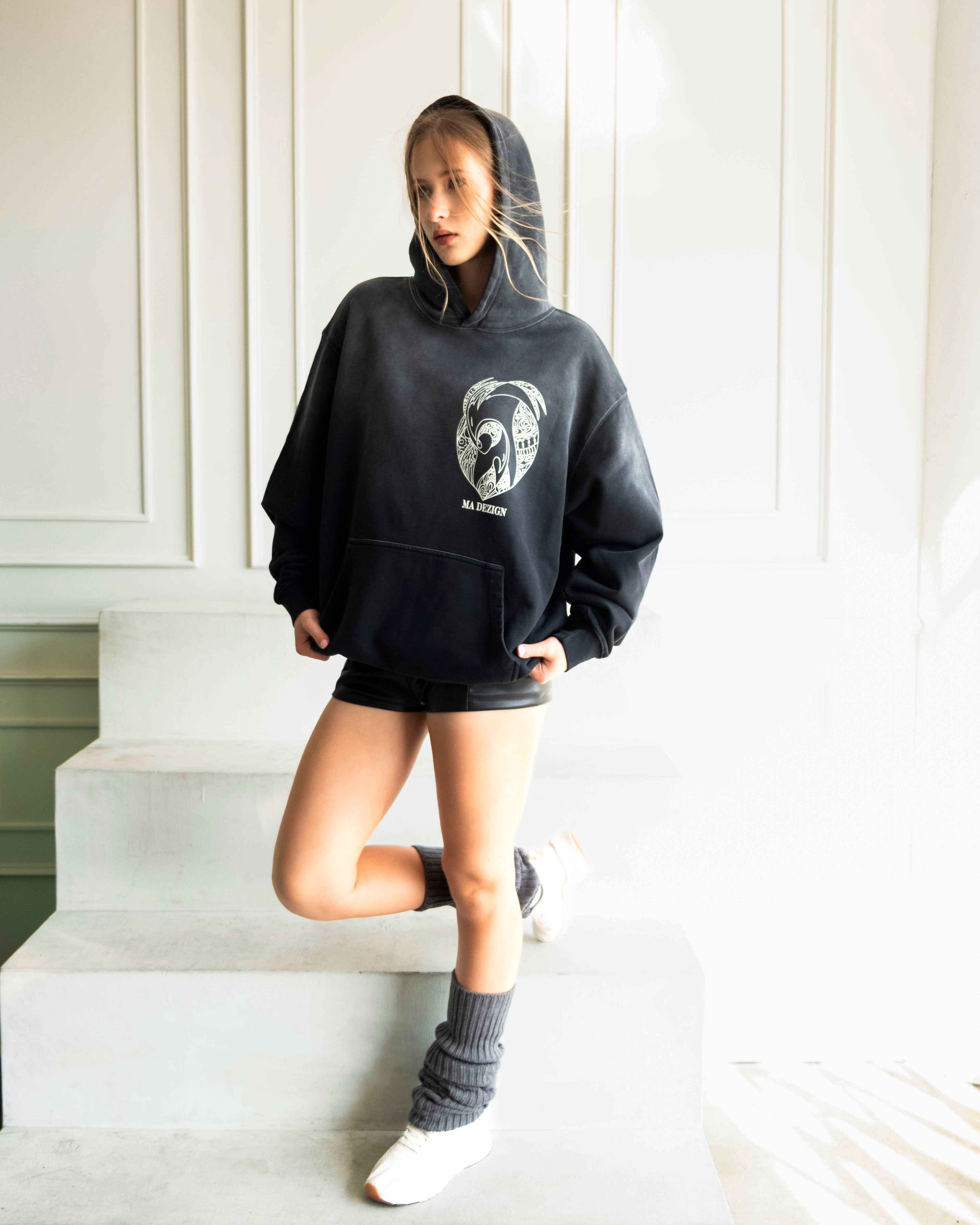 Sun-Faded Graphic Hoodie