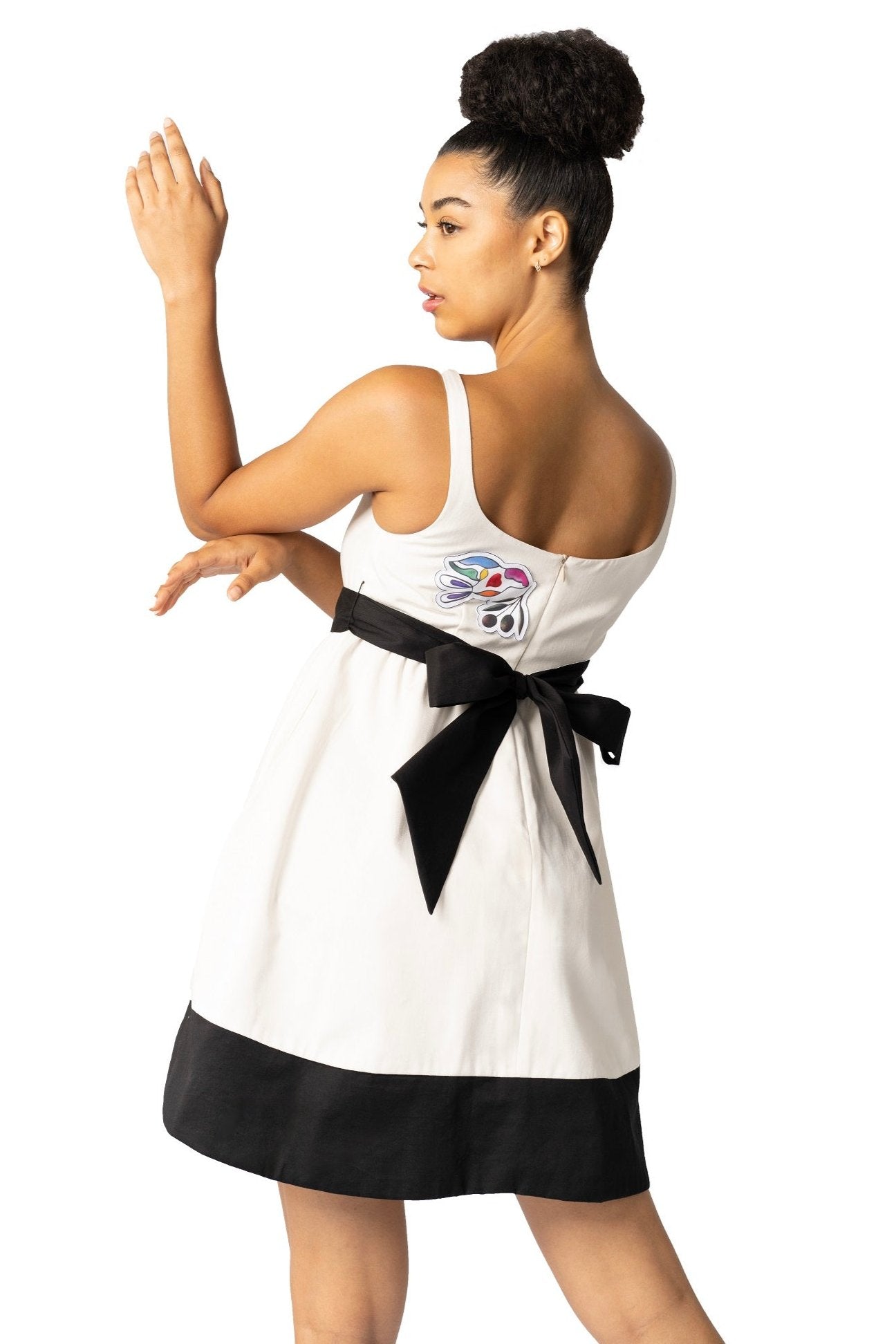 White Elegant Women's Mini Dress - Peace Messengers