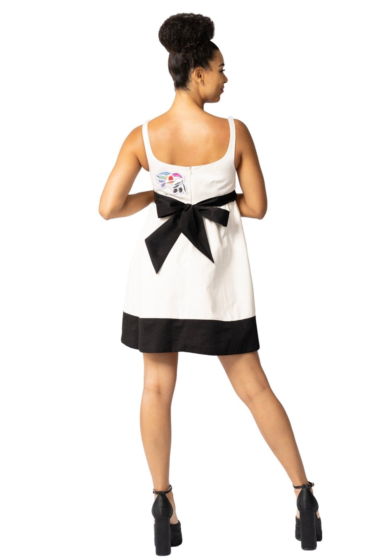 White Elegant Women's Mini Dress - Peace Messengers