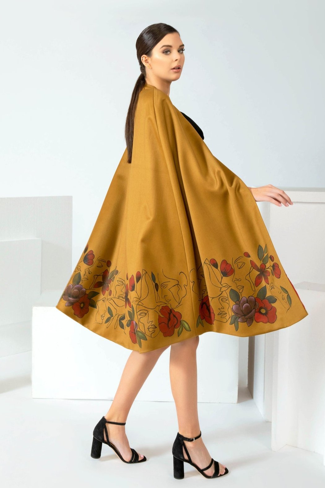 World in Peace Silk Cape Trendy Los Angeles