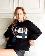 Artisan Fish Patchwork Crewneck