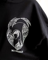 Miniature Birds Cropped Hoodie in soft 100% cotton French terry with artistic bird print and modern cropped silhouette