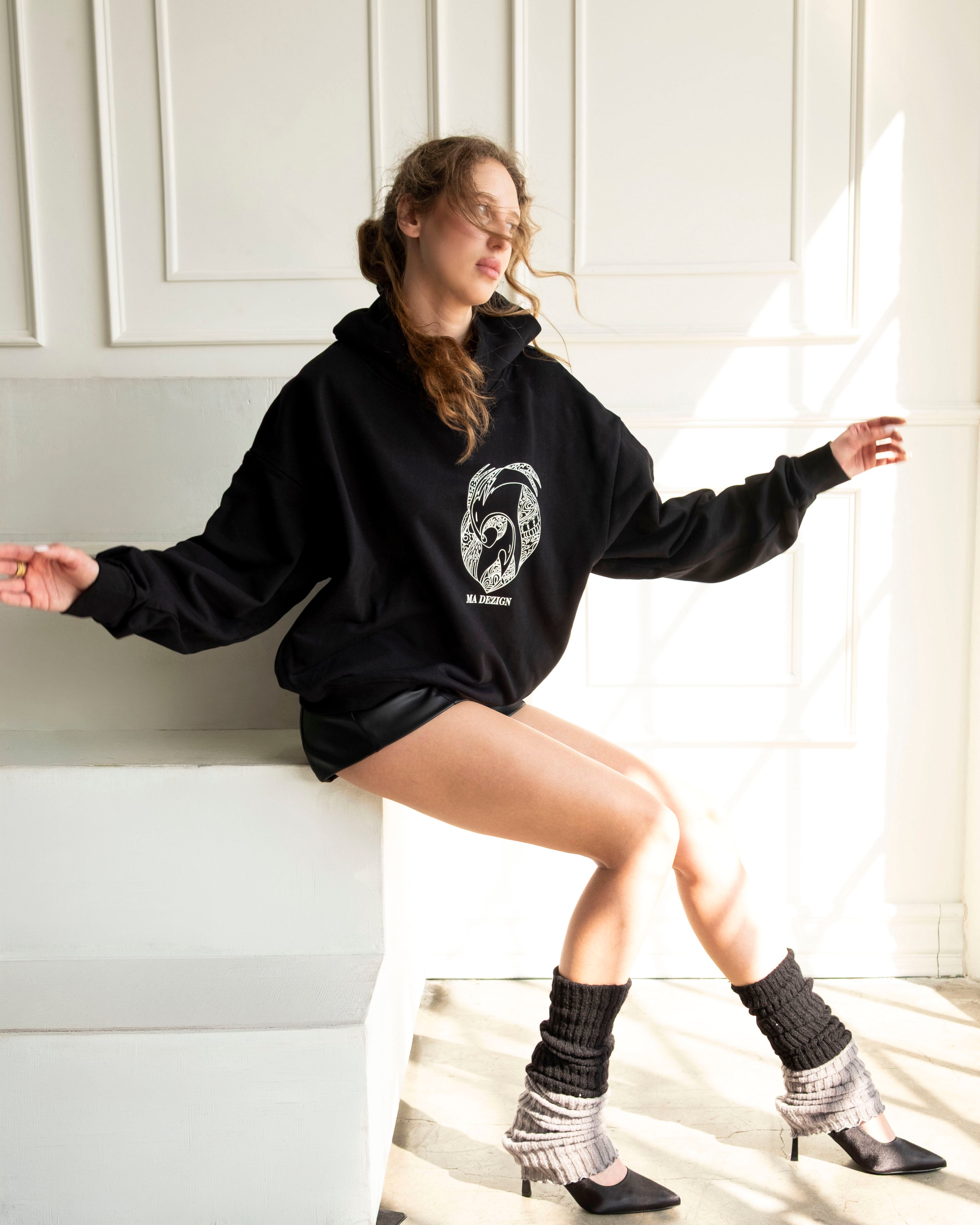 Washed Gray Artistic Crewneck