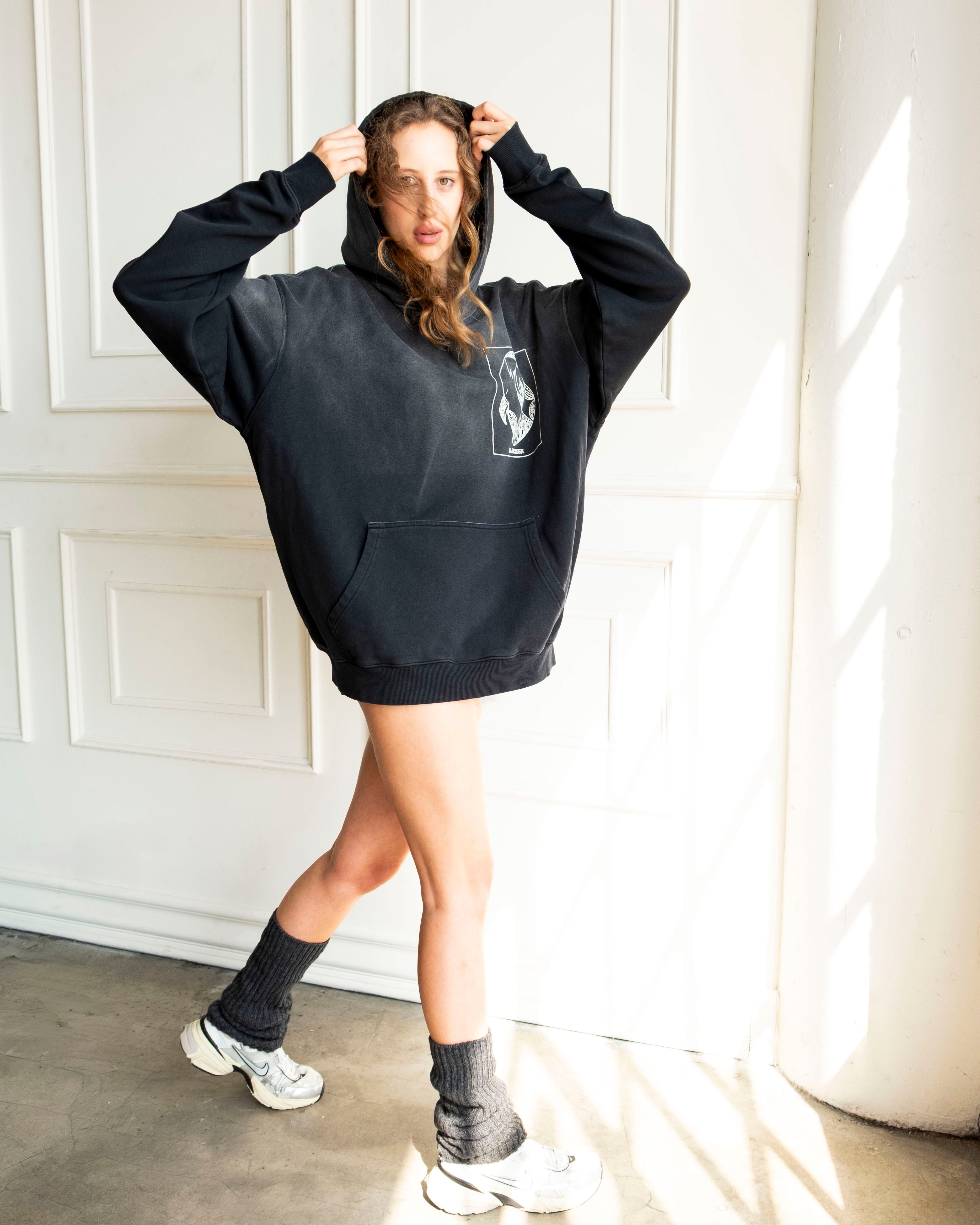 Sun-Faded Graphic Hoodie