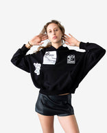 Zodiac Symbols Patchwork Hoodie with twelve zodiac sign graphics on soft 100% cotton French terry fabric