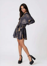 Flared Mini Dress – Twilight Ocean Dream