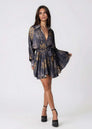 Flared Mini Dress – Twilight Ocean Dream