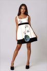 White Elegant Womens Mini Dress - Peace Messengers